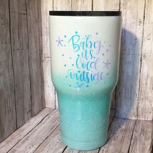 30oz glitter tumbler